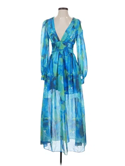 Pre-owned Assorted Brands Cocktail Dress In Blue