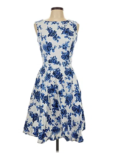 Pre-owned Assorted Brands Cocktail Dress In Blue