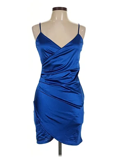 Pre-owned Assorted Brands Cocktail Dress In Blue