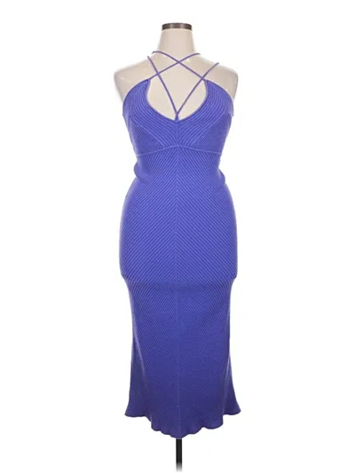 Pre-owned Assorted Brands Cocktail Dress In Blue