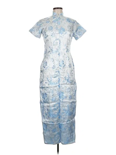 Pre-owned Assorted Brands Cocktail Dress In Blue