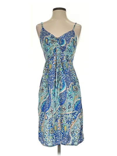 Pre-owned Assorted Brands Cocktail Dress In Blue