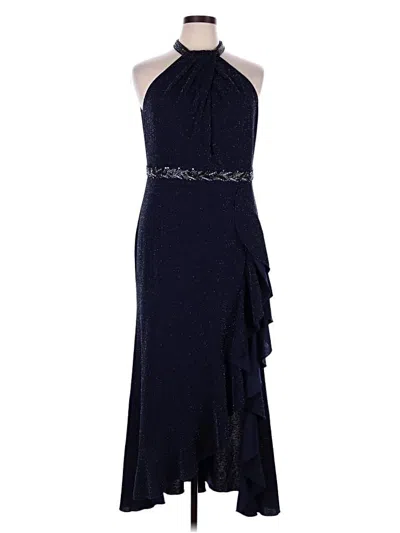 Pre-owned Assorted Brands Cocktail Dress In Blue