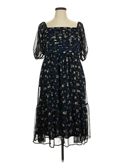 Pre-owned Assorted Brands Cocktail Dress In Blue