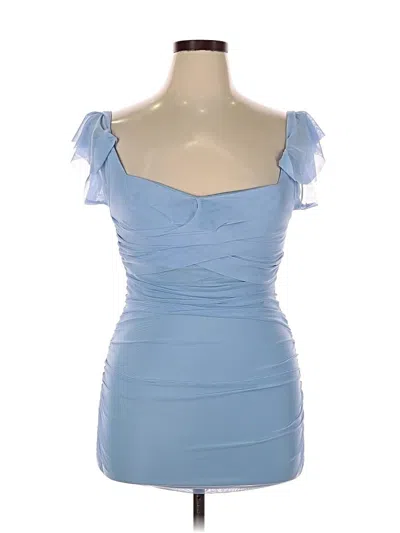 Pre-owned Assorted Brands Cocktail Dress In Blue