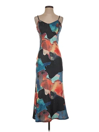Pre-owned Assorted Brands Cocktail Dress In Blue