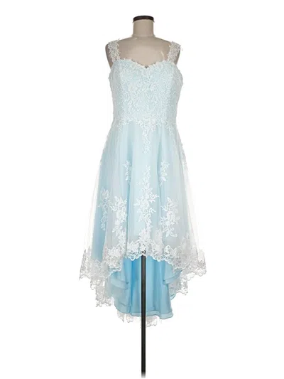 Pre-owned Assorted Brands Cocktail Dress In Blue