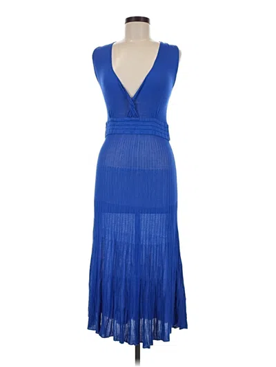 Pre-owned Assorted Brands Cocktail Dress In Blue