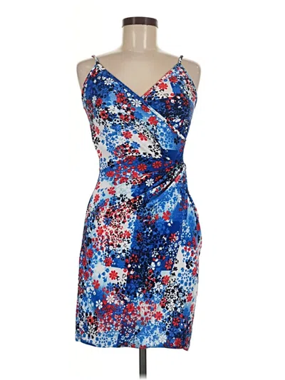 Pre-owned Assorted Brands Cocktail Dress In Blue