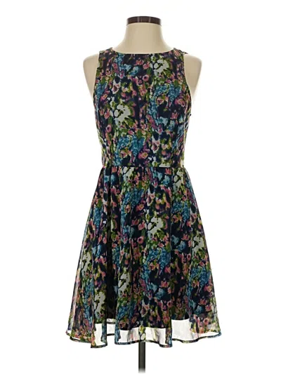 Pre-owned Assorted Brands Cocktail Dress In Blue