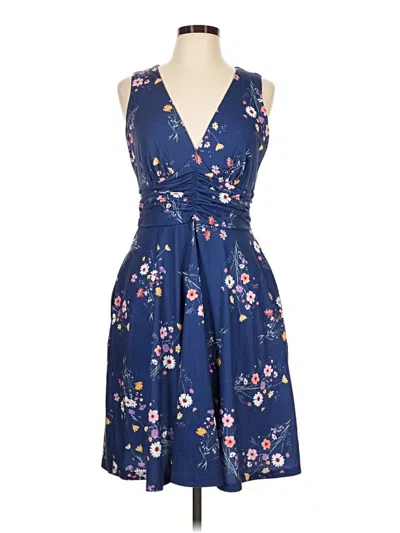 Pre-owned Assorted Brands Cocktail Dress In Blue