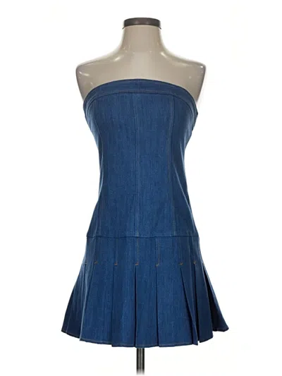 Pre-owned Assorted Brands Cocktail Dress In Blue