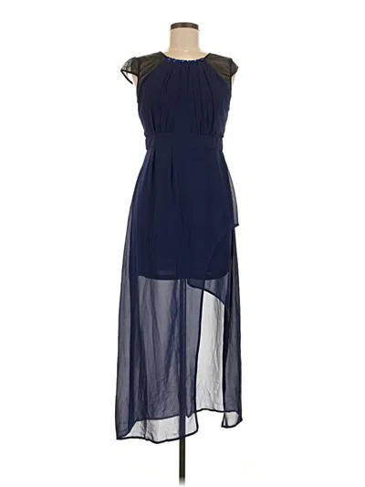 Pre-owned Assorted Brands Cocktail Dress In Blue