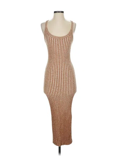 Pre-owned Assorted Brands Cocktail Dress In Brown