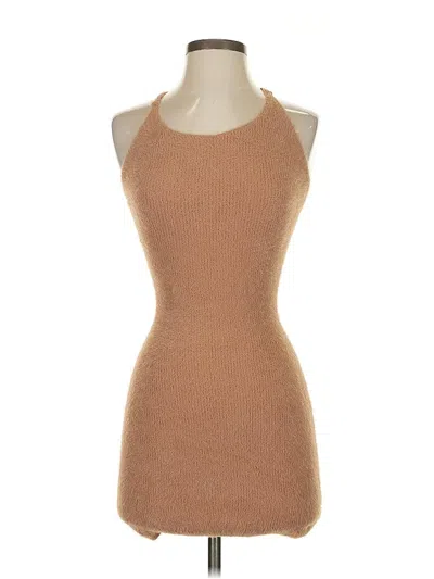 Pre-owned Assorted Brands Cocktail Dress In Brown