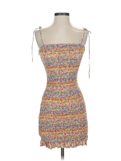 Pre-owned Assorted Brands Cocktail Dress In Brown