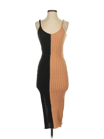 Pre-owned Assorted Brands Cocktail Dress In Brown