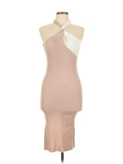 Pre-owned Assorted Brands Cocktail Dress In Brown