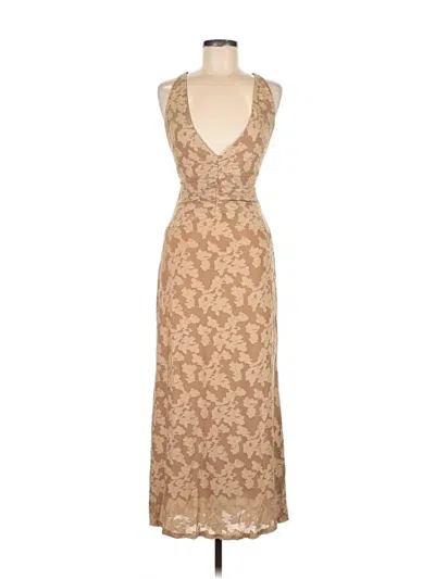 Pre-owned Assorted Brands Cocktail Dress In Brown