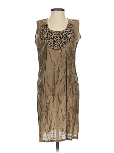 Pre-owned Assorted Brands Cocktail Dress In Brown