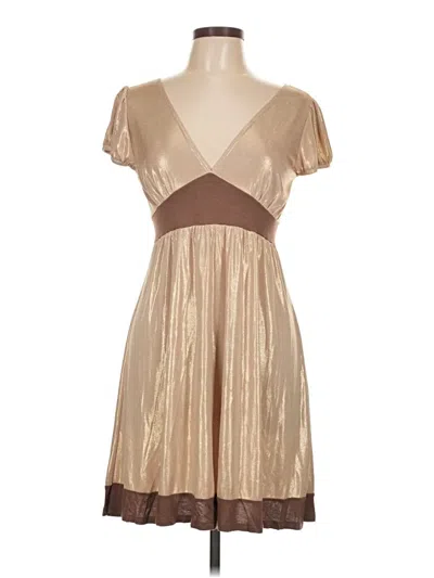Pre-owned Assorted Brands Cocktail Dress In Brown