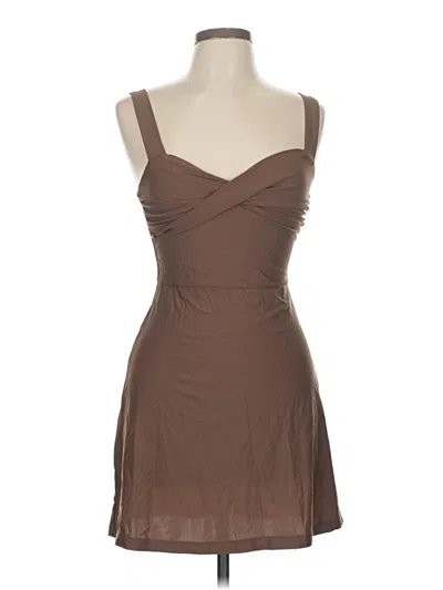 Pre-owned Assorted Brands Cocktail Dress In Brown