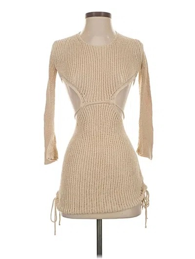 Pre-owned Assorted Brands Cocktail Dress In Brown