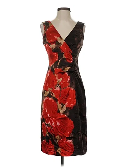 Pre-owned Assorted Brands Cocktail Dress In Brown