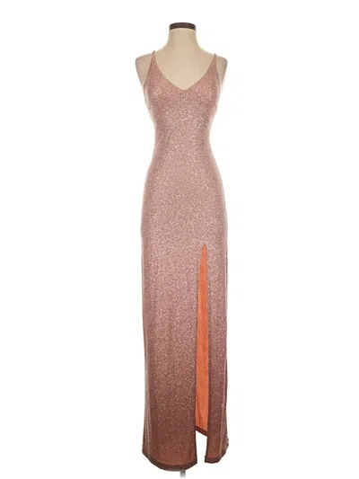 Pre-owned Assorted Brands Cocktail Dress In Brown