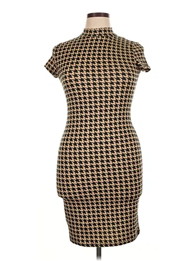 Pre-owned Assorted Brands Cocktail Dress In Brown