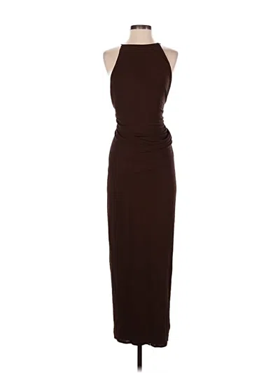 Pre-owned Assorted Brands Cocktail Dress In Brown