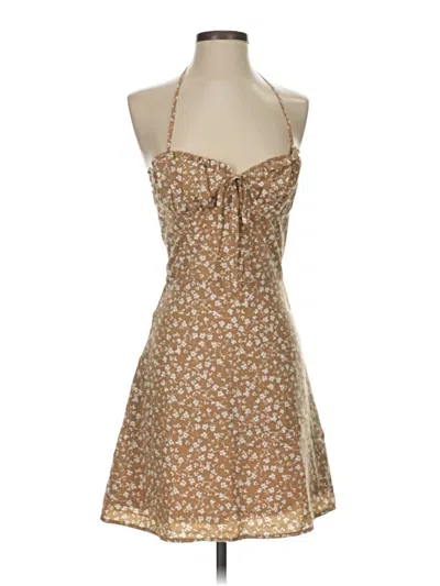 Pre-owned Assorted Brands Cocktail Dress In Brown