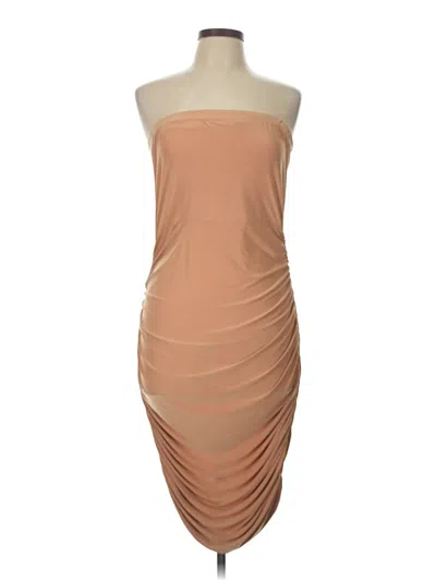 Pre-owned Assorted Brands Cocktail Dress In Brown