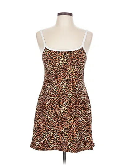 Pre-owned Assorted Brands Cocktail Dress In Brown