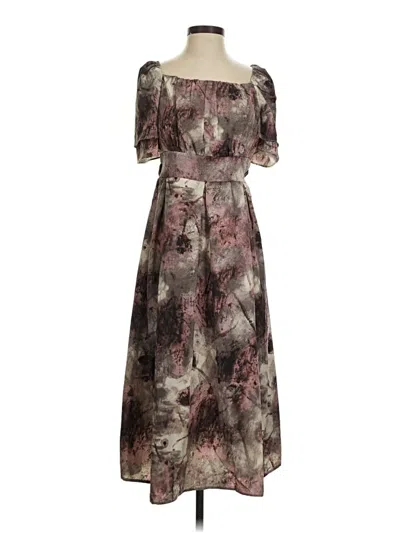 Pre-owned Assorted Brands Cocktail Dress In Brown