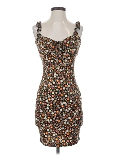 Pre-owned Assorted Brands Cocktail Dress In Brown