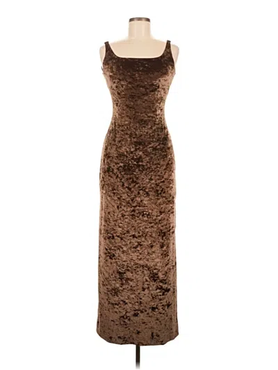 Pre-owned Assorted Brands Cocktail Dress In Brown