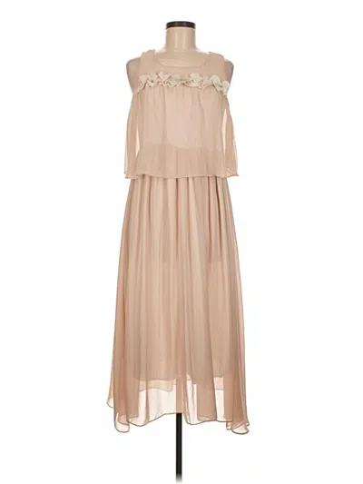 Pre-owned Assorted Brands Cocktail Dress In Brown
