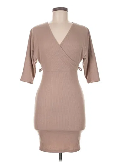 Pre-owned Assorted Brands Cocktail Dress In Brown