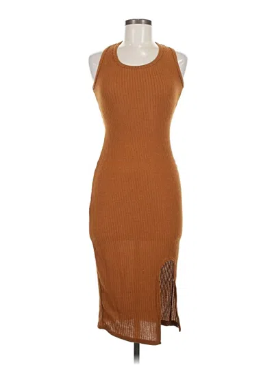 Pre-owned Assorted Brands Cocktail Dress In Brown