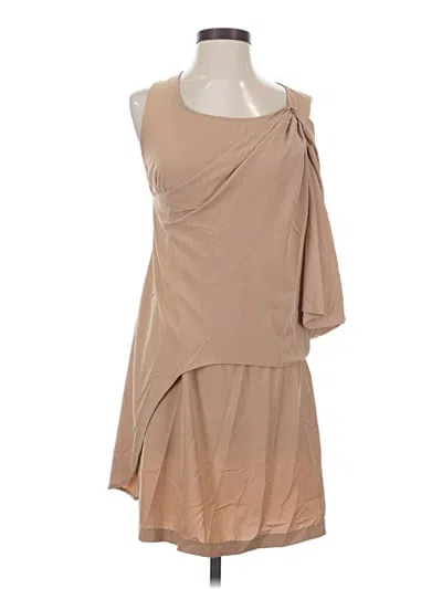 Pre-owned Assorted Brands Cocktail Dress In Brown