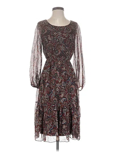 Pre-owned Assorted Brands Cocktail Dress In Brown