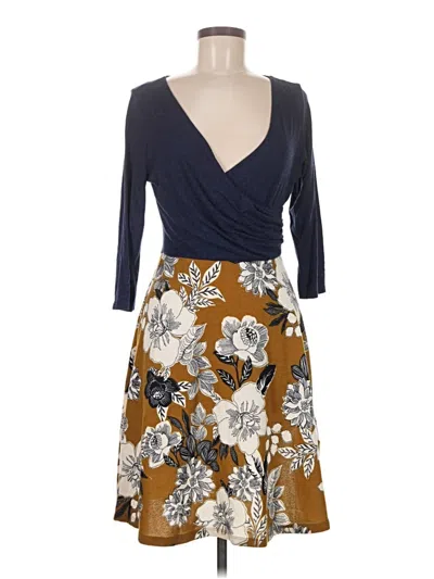 Pre-owned Assorted Brands Cocktail Dress In Brown