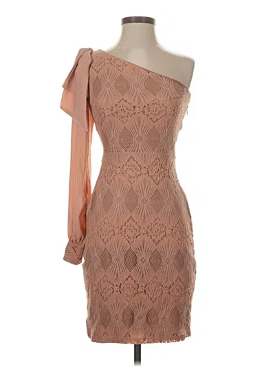 Pre-owned Assorted Brands Cocktail Dress In Brown