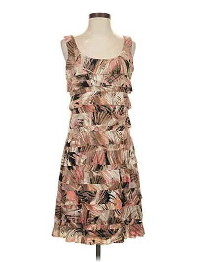Pre-owned Assorted Brands Cocktail Dress In Brown