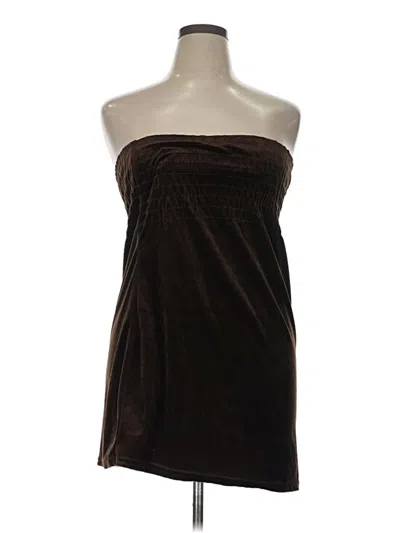 Pre-owned Assorted Brands Cocktail Dress In Brown