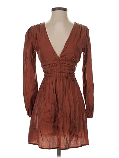 Pre-owned Assorted Brands Cocktail Dress In Brown