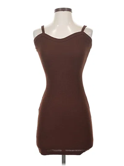 Pre-owned Assorted Brands Cocktail Dress In Brown