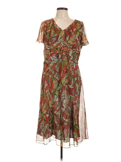 Pre-owned Assorted Brands Cocktail Dress In Brown