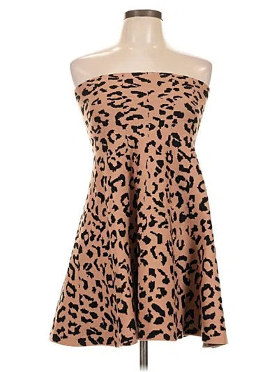 Pre-owned Assorted Brands Cocktail Dress In Brown